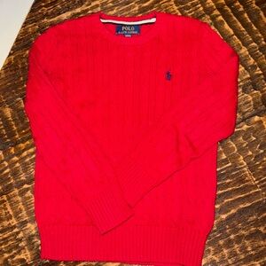 Polo by Ralph Lauren Men's Vibrant Red Crewneck Sweater